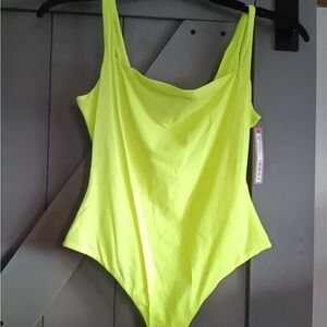SKIMS Neon Green One Piece Bodysuit